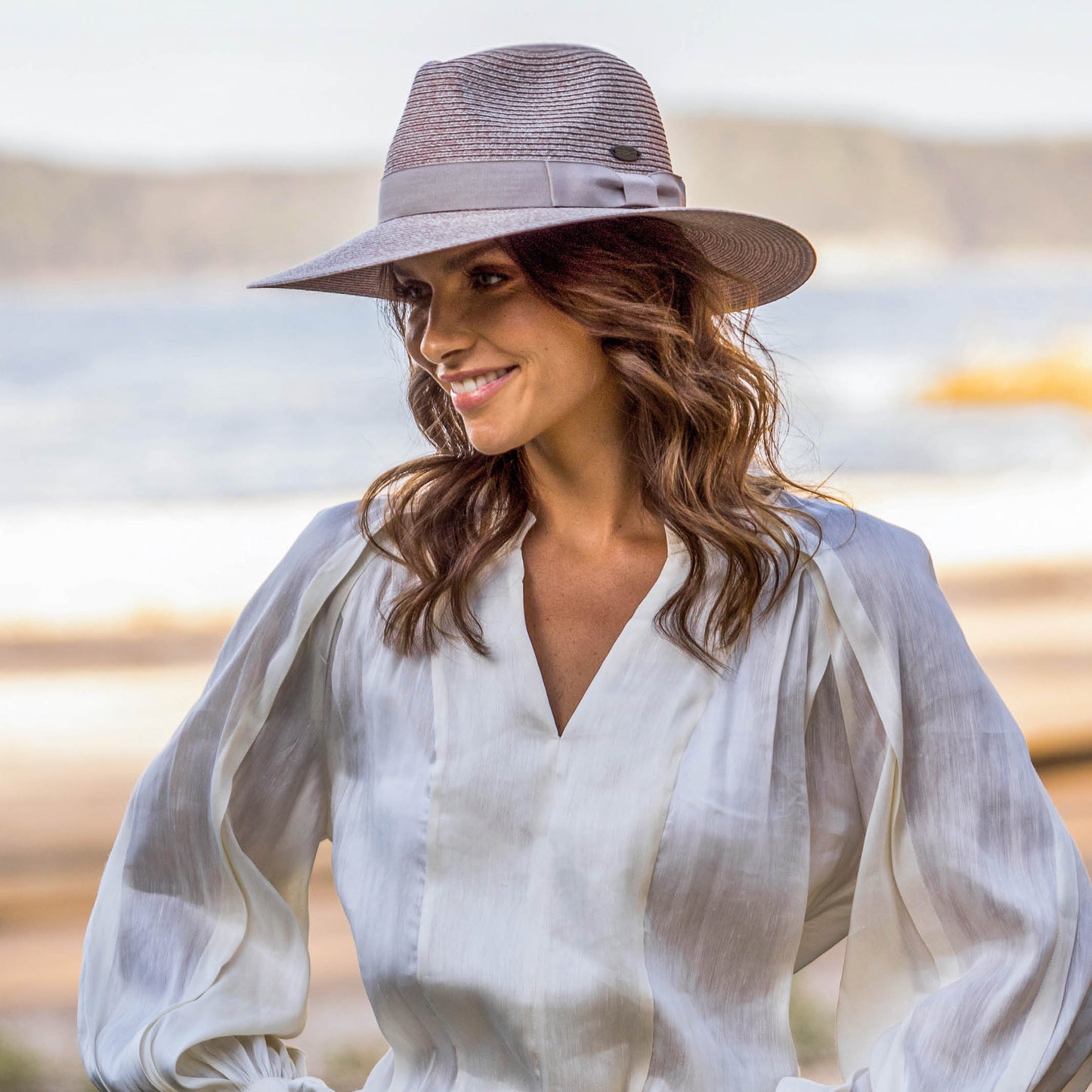 FIONA FLEXIBRAID WIDE BRIM FEDORA