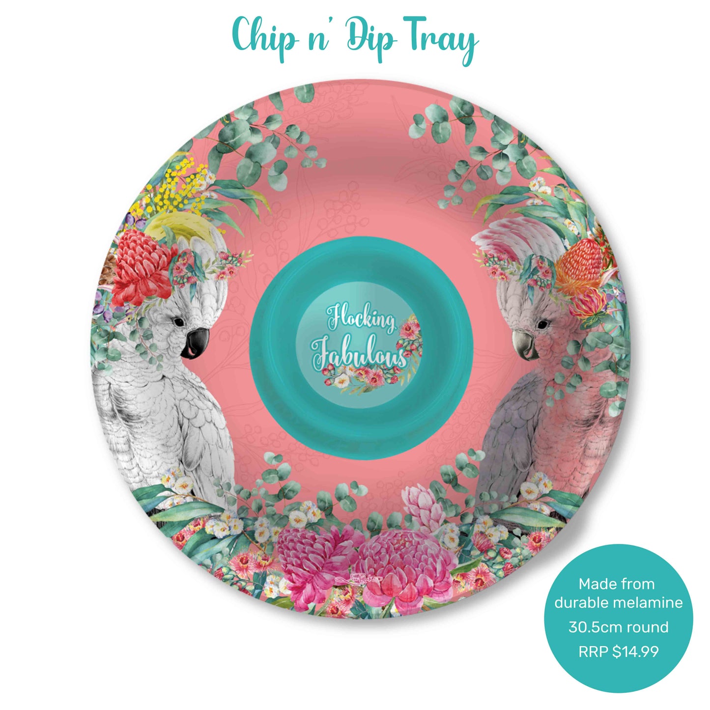 Lisa Pollock Melamine Chip 'n' Dip – Aussie Animals