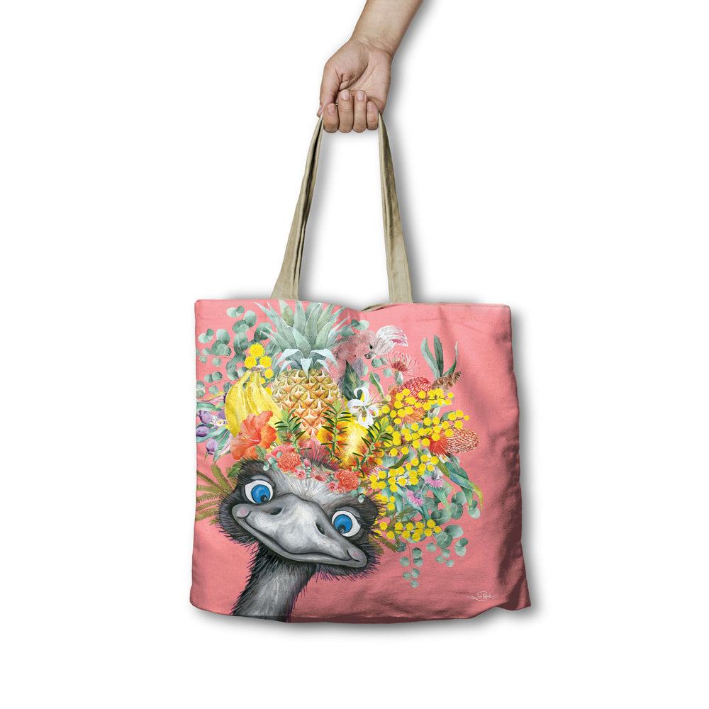 Lisa Pollock Reusable Shopping Bag - Emu-Sing