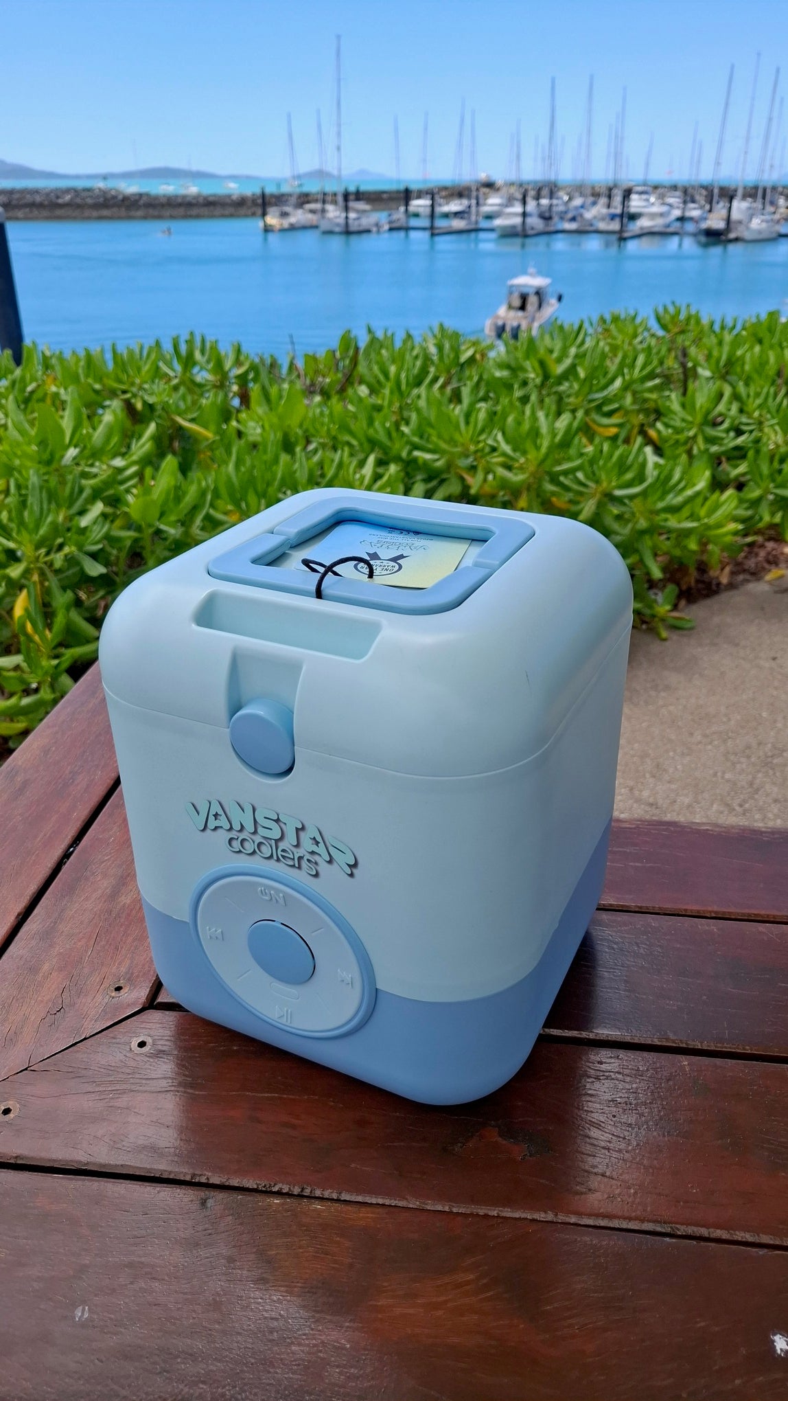 Vanstar Cooler with Built-In Speaker – Blue, Purple & Pink