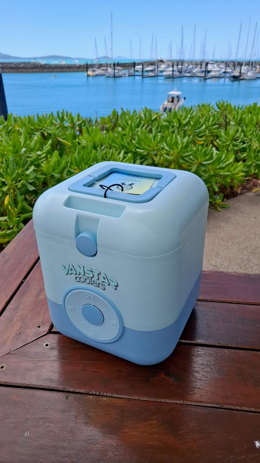 Vanstar Cooler with Built-In Speaker – Blue, Purple & Pink