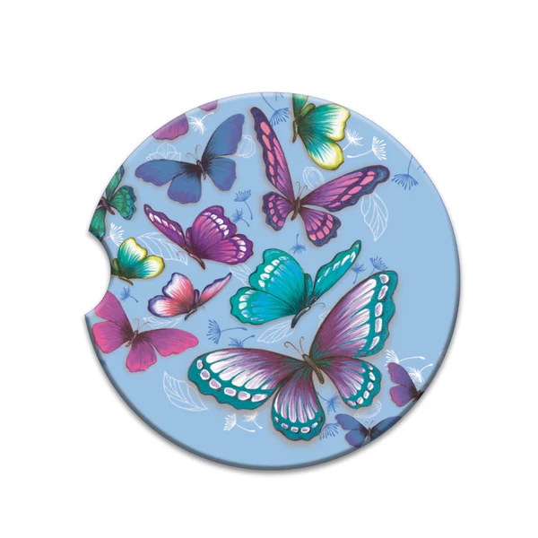 Lisa Pollock Car Coasters – Assorted Designs
